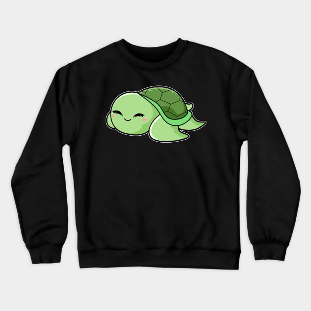 Cute Turtle Crewneck Sweatshirt by Imutobi